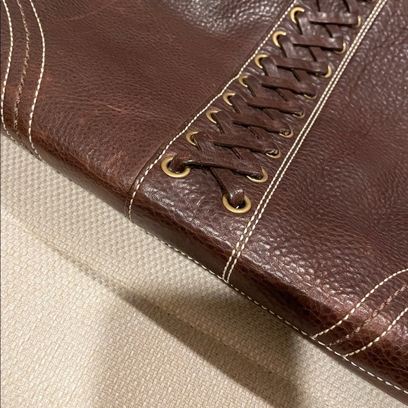 Vintage brown leather shoulder Coach Bag - Picture 16 of 16